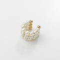 18K Gold Filled Thick Pearl Ear Cuff, Everyday Jewelry, Waterproof Tarnish Resistant Hoop Earrings