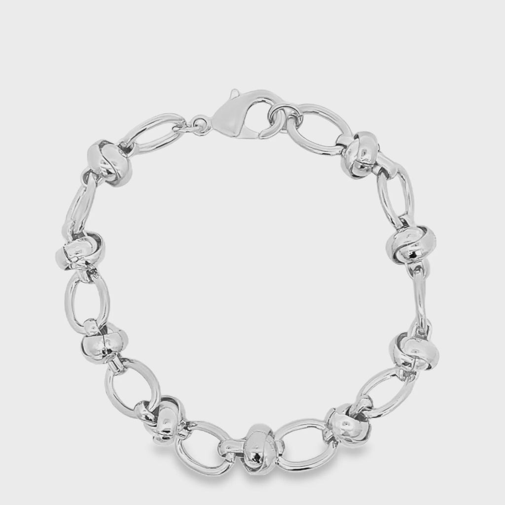 18K Gold Filled Chunky Oval Link Bracelet, Waterproof Tarnish Resistant Everyday Jewelry 8MM 7" Inches
