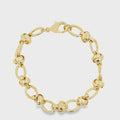 18K Gold Filled Chunky Oval Link Bracelet, Waterproof Tarnish Resistant Everyday Jewelry 8MM 7" Inches