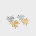18K Gold Filled Chunky , Everyday Jewelry, Fancy Big Waterproof Tarnish Resistant Stud Earrings Small