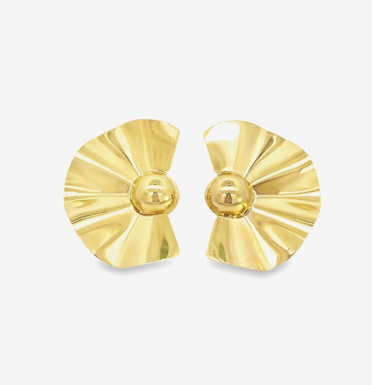 18K Gold Filled Abstract Earrings, Waterproof Tarnish Resistant
