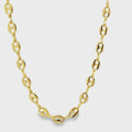 18K Gold Filled 6MM Mariner Necklace, Waterproof Tarnish Resistant Everyday Jewelry