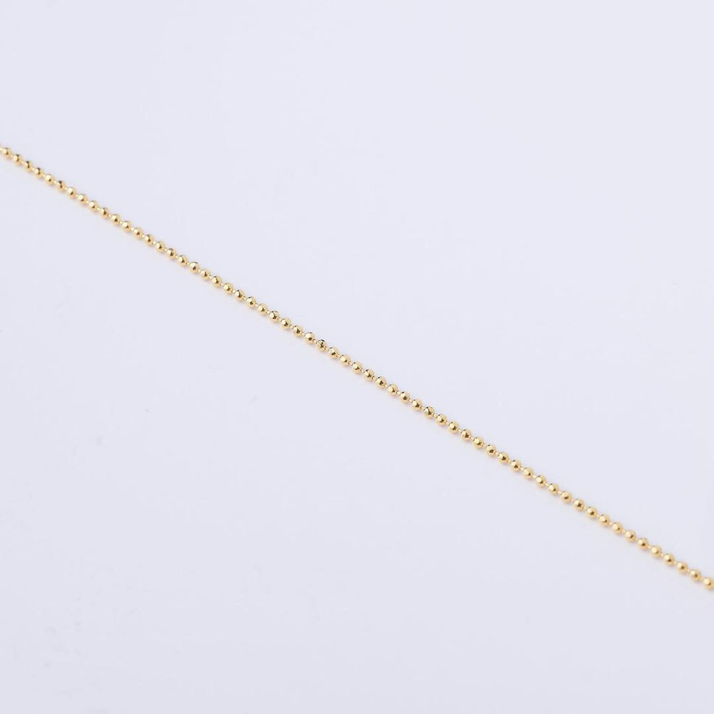 18K Gold Filled 1.2MM Ball Chain Necklace, Waterproof Tarnish Resistant Everyday Jewelry 18”