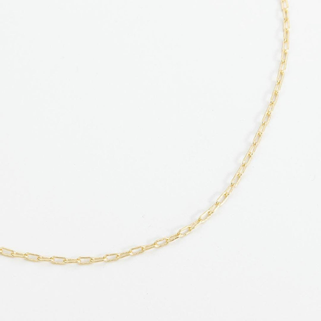 18K Gold Filled Paperclip Chain Necklace, Waterproof Tarnish Resistant Everyday Jewelry 16+2" Inches