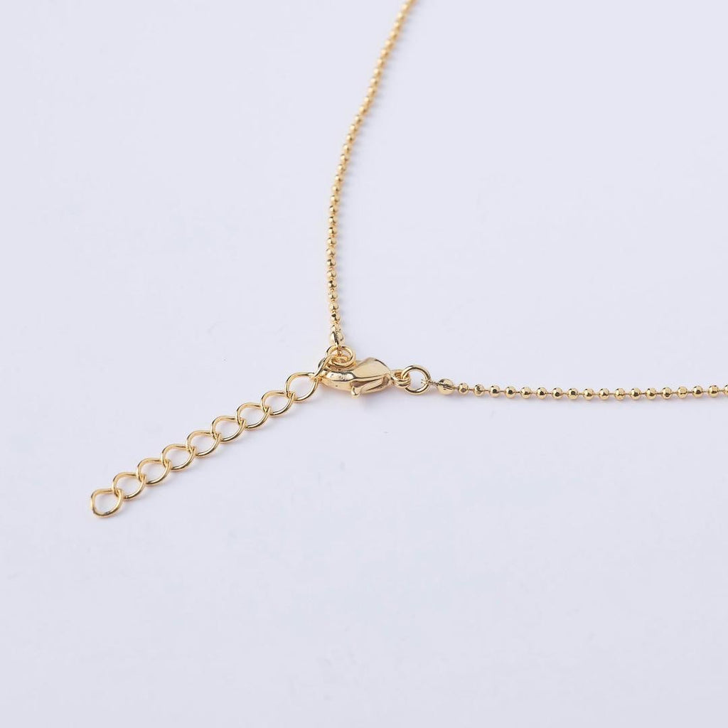 18K Gold Filled 1.2MM Ball Chain Necklace, Waterproof Tarnish Resistant Everyday Jewelry 18”