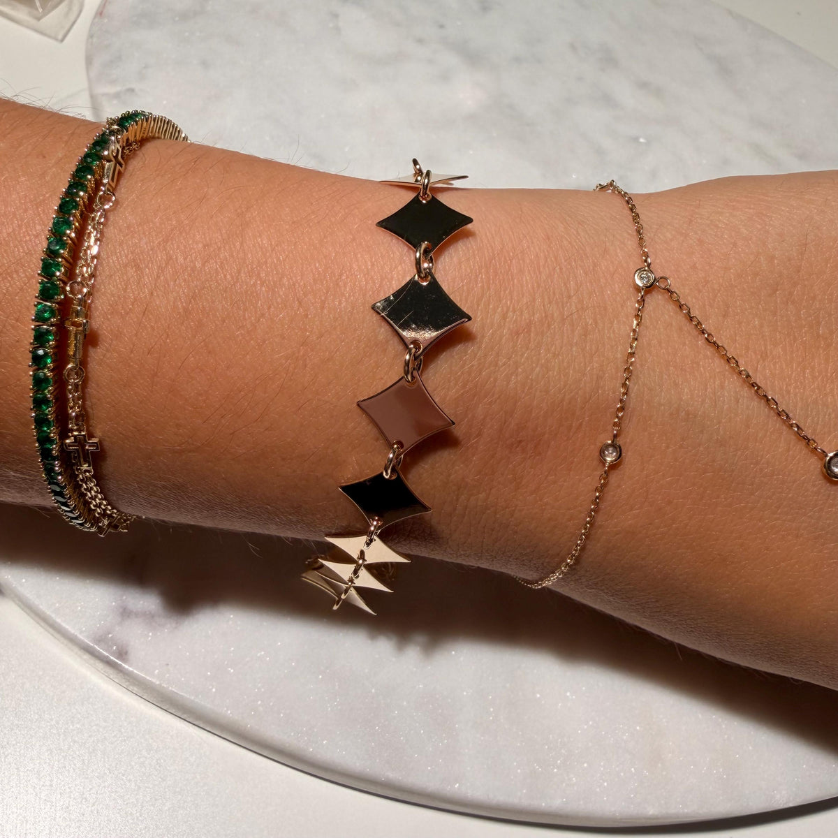 18K Gold Filled Chunky , Everyday Jewelry, Waterproof Tarnish Resistant Link 11.1MM Bracelet 7”